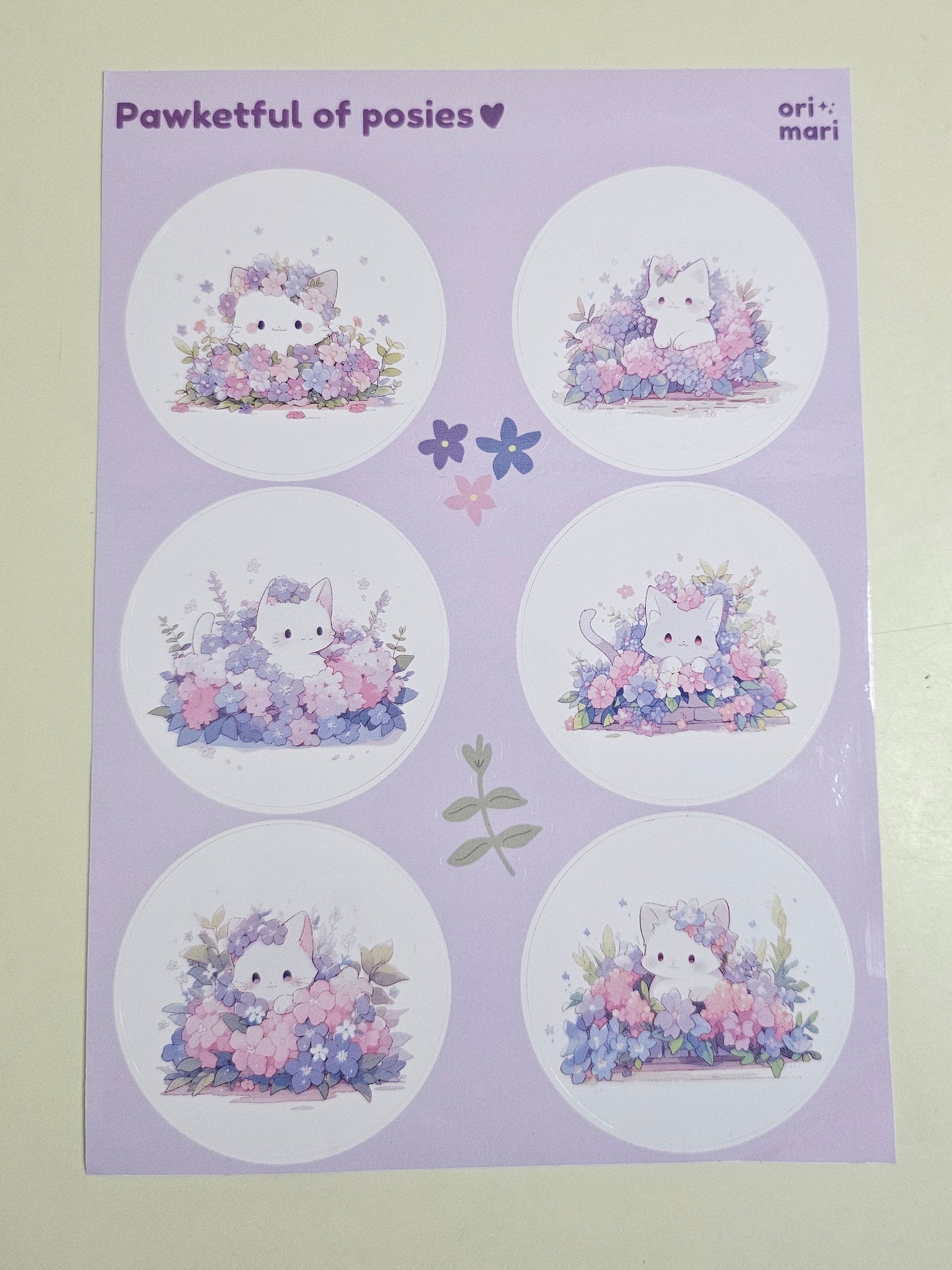 Pawketful of Posies Sticker Sheet