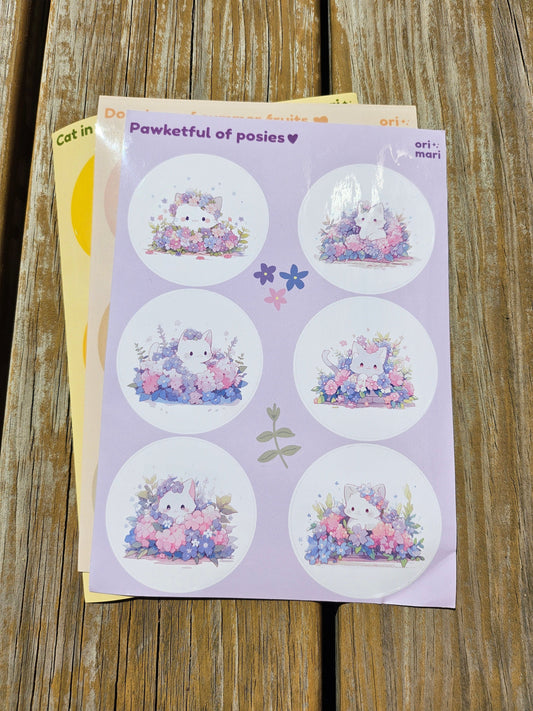 Pawketful of Posies Sticker Sheet