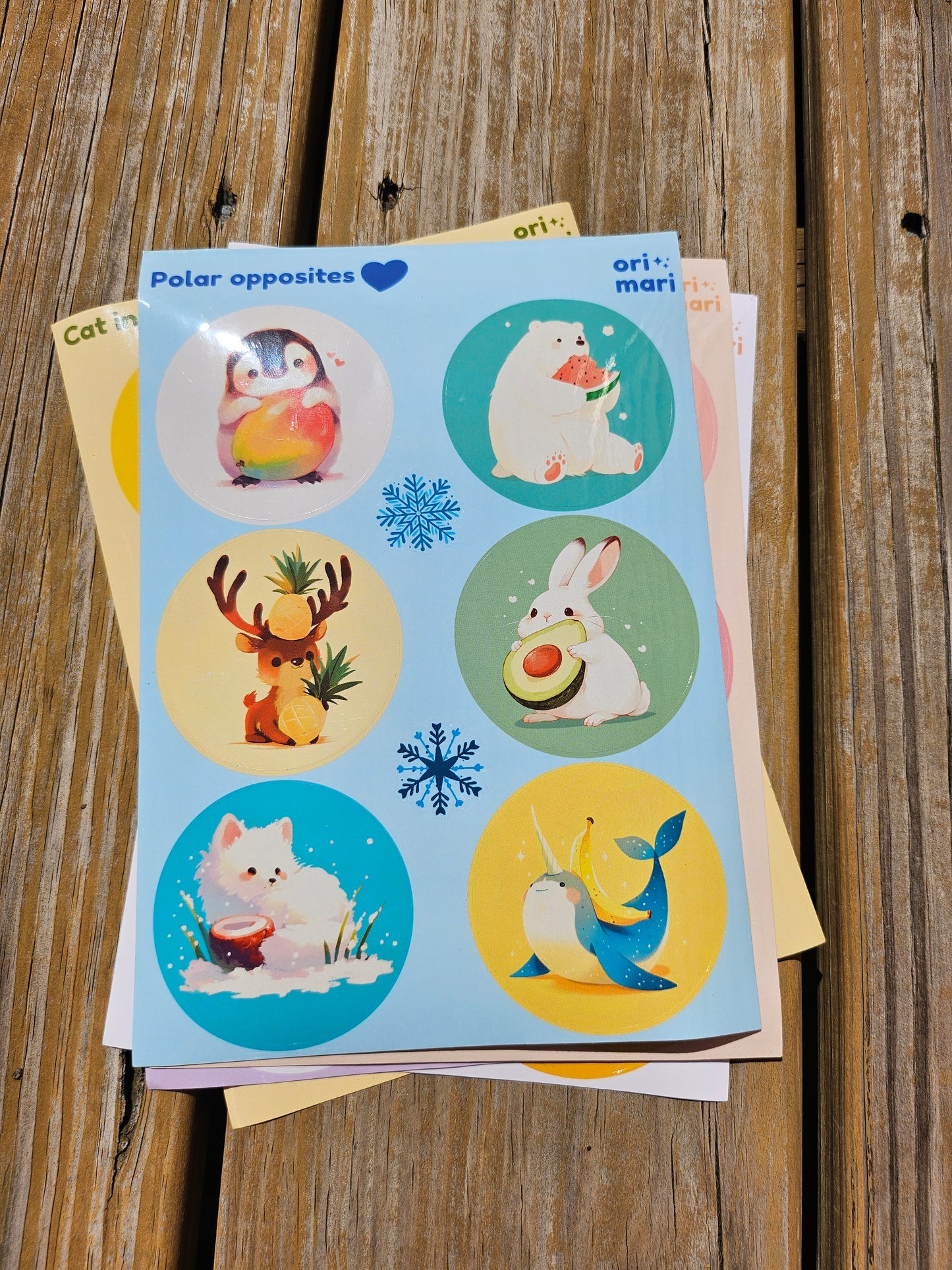 Polar Opposites Sticker Sheet